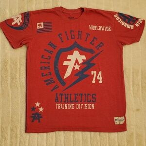 American Fighter Red Graphic Tee
